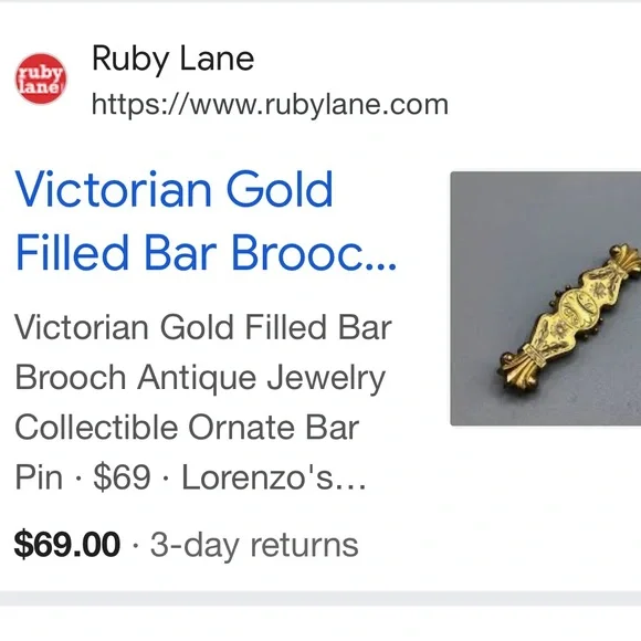 Vintage Estate Gold Brooch with Beautiful Floral Design - Picture 9 of 11